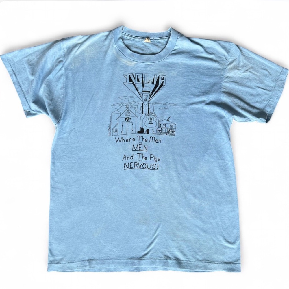 Screen Stars Light Blue Iowa Tee